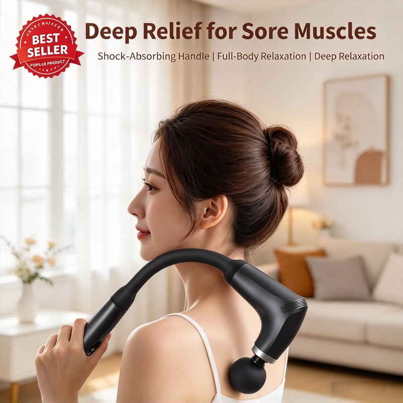 Умный электрический массажный  – обзор и цена Massage Gun