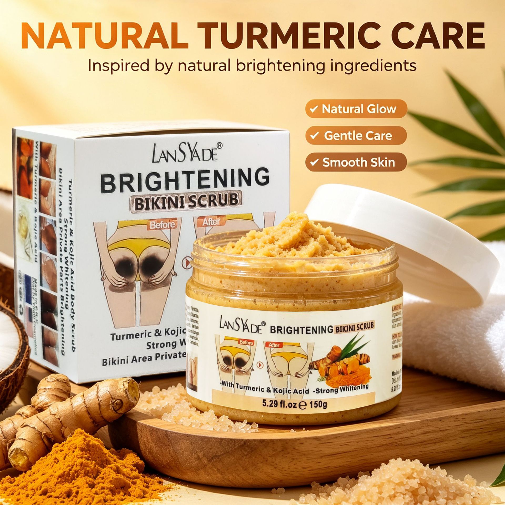 Скраб с куркумой, 150 г. Глубо – обзор и цена Bath Salts