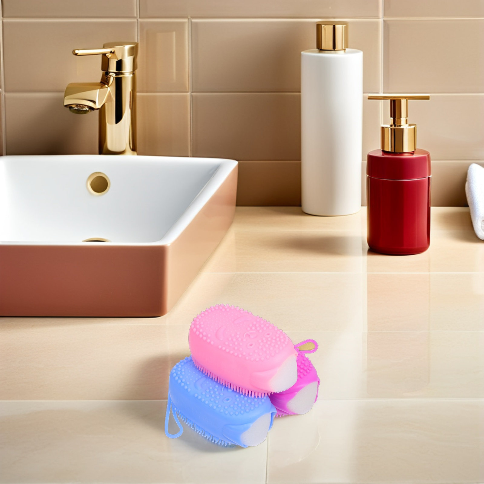 3 шт. силиконовых скрабов для  – обзор и цена Body Brush