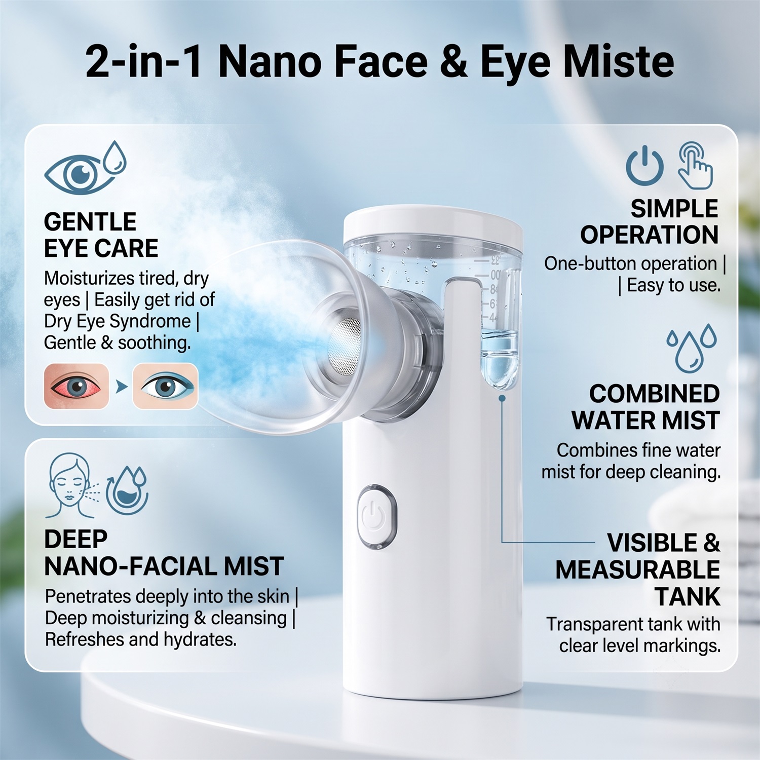 2-в-1: сетчатый паровой прибор – обзор и цена Face Steamer